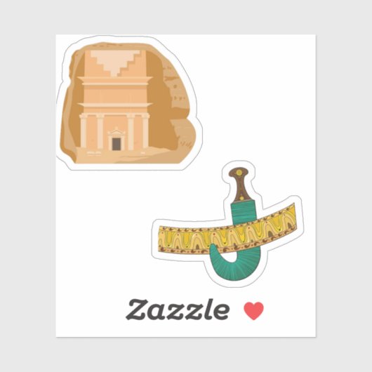 Leuke Saudische cultuur stickers (Vel)