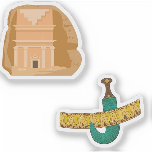Leuke Saudische cultuur stickers (Voorkant)