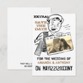 Leuke save the date aangepaste foto kaart (Voorkant / Achterkant)