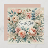 Leuke Save the Date-huwelijksaankondiging Kaart (Voorkant / Achterkant)