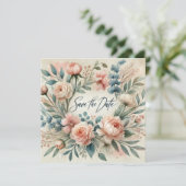 Leuke Save the Date-huwelijksaankondiging Kaart (Staand voorkant)