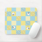 Leuke schapen: Country-stijl, Faux Patchwork Mouse Muismat (Met muis)
