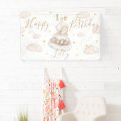 Leuke Schapen sterren roze wolken Lam Gelukkige Ve Spandoek (Insitu)