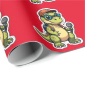 Leuke schattige dinasaur cadeaupapier (Rol Hoek)