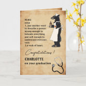 Leuke & Schattige Felicitaties Verpleegster Afstud Kaart (Gele Bloem)
