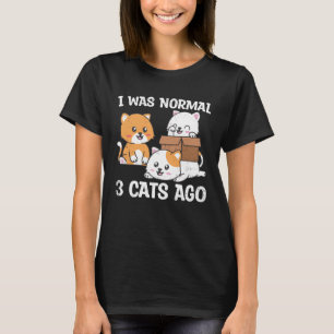 Leuke Schattige Katten Huisdieren Kat Eigenaar Gra T-shirt