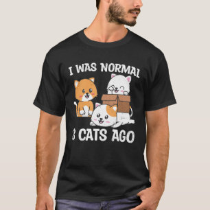Leuke Schattige Katten Huisdieren Kat Eigenaar Gra T-shirt