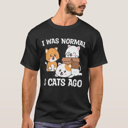Leuke Schattige Katten Huisdieren Kat Eigenaar Gra T-shirt (Voorkant)