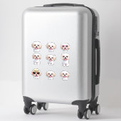 Leuke Schattige Maltese Puppy Stickers (Koffer)