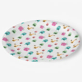 Leuke Schattige Monsters Kleurrijke Kinder Jongens Papieren Bordje (Gekanteld)