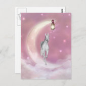Leuke Schattige Mystieke Eenhoorn Briefkaart (Voorkant / Achterkant)