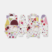 Leuke schattige polka stippen bedankdoosjes (Uitgevouwen)