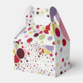 Leuke schattige polka stippen bedankdoosjes (Voorkant Zijde)