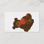 LEUKE SCHATTIGE TEDDYBEER VISITEKAARTJE (Achterkant)
