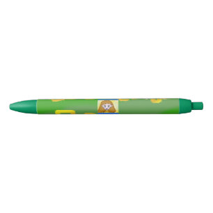 Leuke Schattigee Cartoon Gele Vierkantjes Groene P Blauwe Inkt Pen