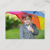 Leuke Schattigee Cartoon Leeuw Kleurrijke Kind pro Contactkaartje (Achterkant)