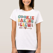 Leuke Schattigee Cookie Baking Crew Christmas Wome T-shirt (Voorkant)