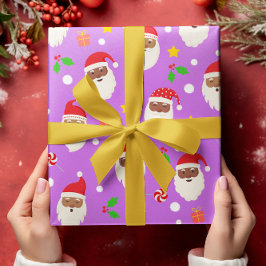 Leuke Schattigee feestelijke Kerstman Kerst Cadeaupapier