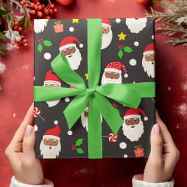 Leuke Schattigee feestelijke Kerstman Kerst Cadeaupapier