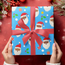 Leuke Schattigee feestelijke Kerstman Kerst Cadeaupapier