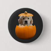 Leuke Schattigee Gepersonaliseerde Halloween Pumpk Ronde Button 5,7 Cm (Voorkant)