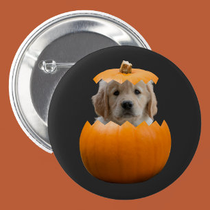 Leuke Schattigee Gepersonaliseerde Halloween Pumpk Ronde Button 5,7 Cm