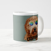 Leuke Schattigee Goldendoodle of uw hond papa Love Grote Koffiekop (Voorkant rechts)