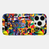 Leuke Schattigee Kleurrijke Cartoon Art Doodle Cus Case-Mate iPhone Case (Achterkant (horizontaal))