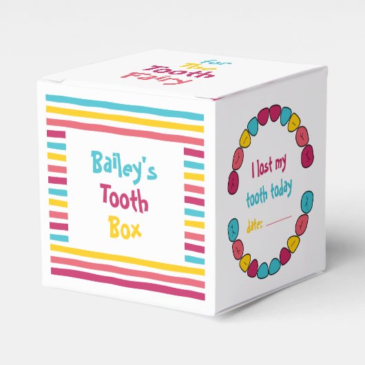 Leuke Schattigee Kleurrijke Gestreepte Snoepjes Ta Bedankdoosjes (Voorkant Zijde)