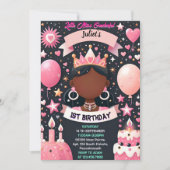 Leuke Schattigee Koningin Kleine Miss Onederful 1e Kaart (Voorkant)