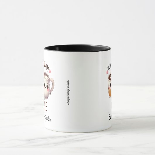 Leuke & Schattigee koppels "Cream to My Coffee" Mok (Midden)