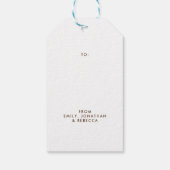 Leuke Schattigee muizen decoreren kerstboom naam Cadeaulabel (Achterkant)