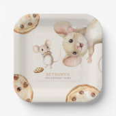 Leuke Schattigee Muizenkoekjes Elke Leeftijd Verja Papieren Bordje (Voorkant)