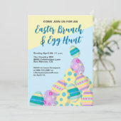 Leuke Schattigee Paaseierjacht kleurrijk voorjaar Kaart (Staand voorkant)