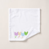 Leuke, Schattigee pastel Kleurrijke Paaslente Tulp Bad Handdoek (Wasdoekje)