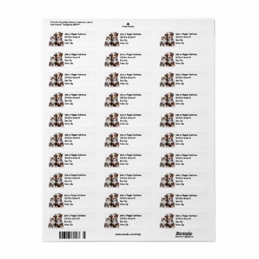 Leuke Schattigee Pet Cat Dog Dieren Etiket (Full Sheet)