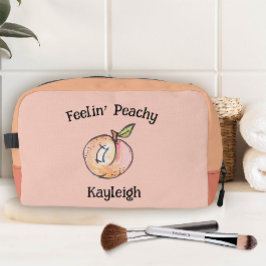 Leuke Schattigee Summer Modern Peach Peaches Naam Toilettasje