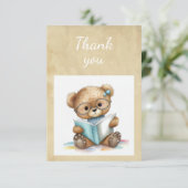 Leuke Schattigee Teddy Bear Leesboeken Bedankt (Staand voorkant)