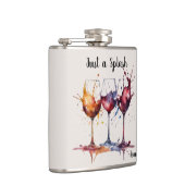 Leuke Schattigee Waterverf Just A Splash Of Wine N Heupfles (Rechts)