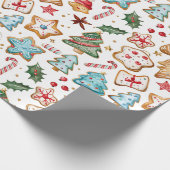 Leuke Schattigee Waterverf Kerstkoekjes Papier (Hoek)