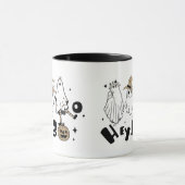Leuke Schattigee Whimsical Ghost Halloween Mok (Midden)
