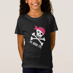 Leuke schedel Crossbones Pirate Thema Pa-arrrty! T-shirt