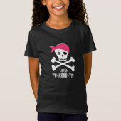 Leuke schedel en Crossbones Pirate Laten we feeste T-shirt (Voorkant)