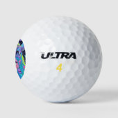 Leuke schedel en hoorns Punk Rock Anime Meisje Golfballen (Logo)