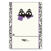 Leuke schedels Halloween paarse bruiloft escort ka Kaart (Voorkant)