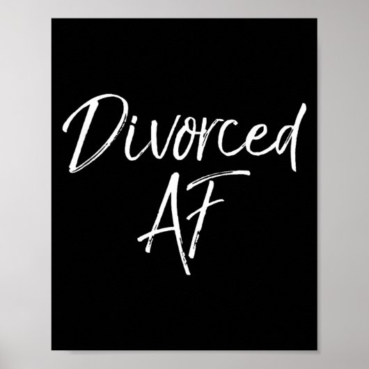 Leuke scheidingscadeau voor vrouwen Grappig gesche Poster (Voorkant)