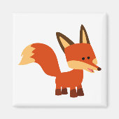 Leuke scherpe Cartoon Fox Magnet (Voorkant)