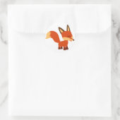 Leuke scherpe Cartoon Fox Sticker (Tas)