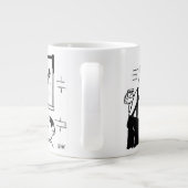 Leuke schilder en decorateur grote koffiekop (Achterkant)