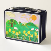 Leuke schilderachtig illustratie van schattig scha (Achterkant)